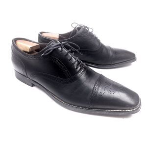 To Boot New York Adam Derrick Mens Shoes Brogue Cap Toe Black 11.5